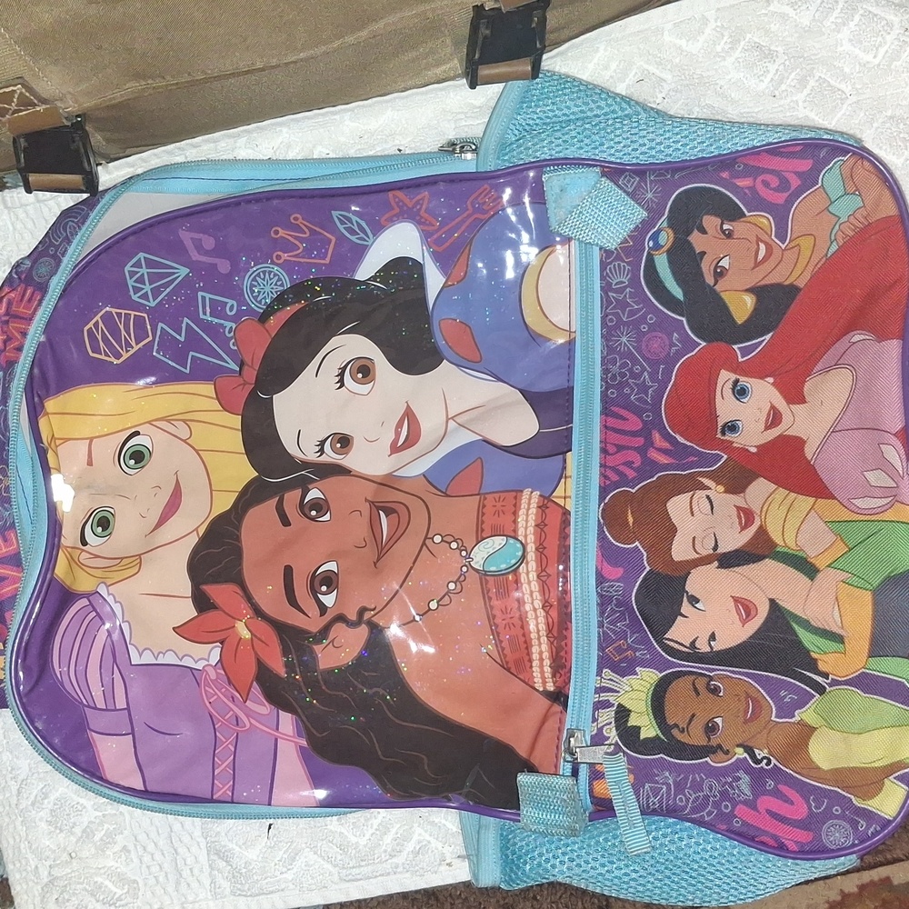Disney Princess Backpack - Purple and Blue